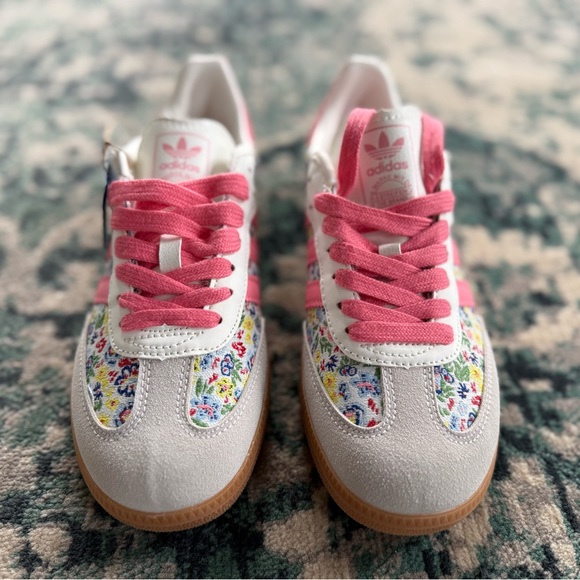 Adidas Samba OG Liberty London Floral Women’s US 7 Pink White Gum Sole - Picture 2 of 7